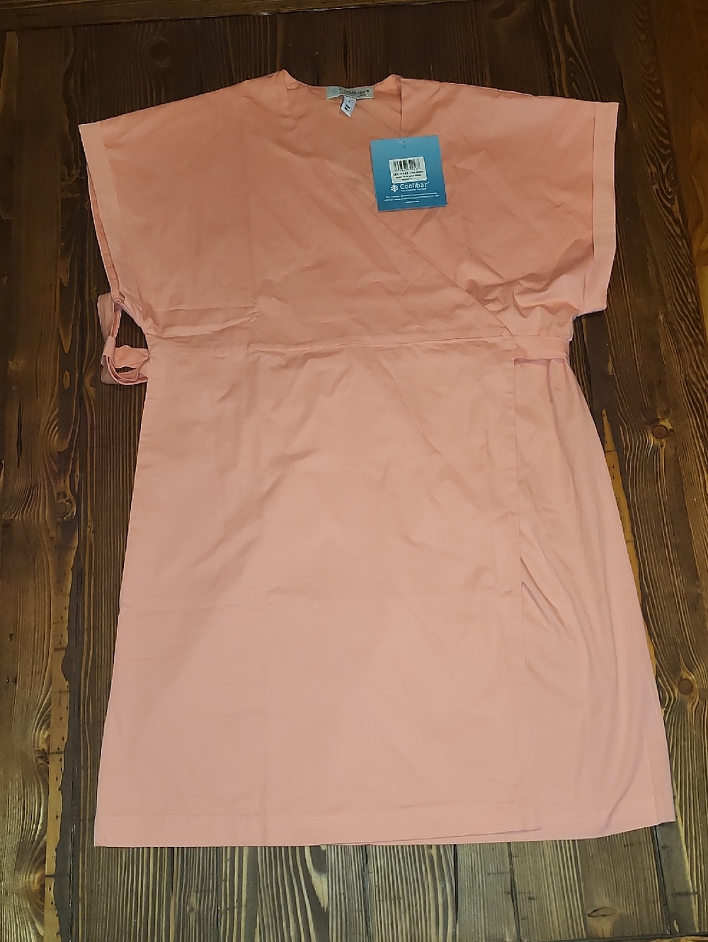 Coolibar Peach Wrap-Style Dress